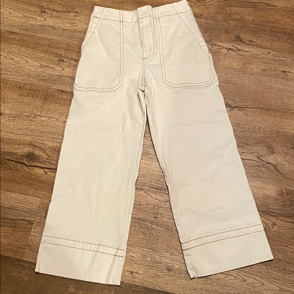 Anthropologie Lily Cropped Wide Leg Pants Womens 28 - Picture 3 of 4